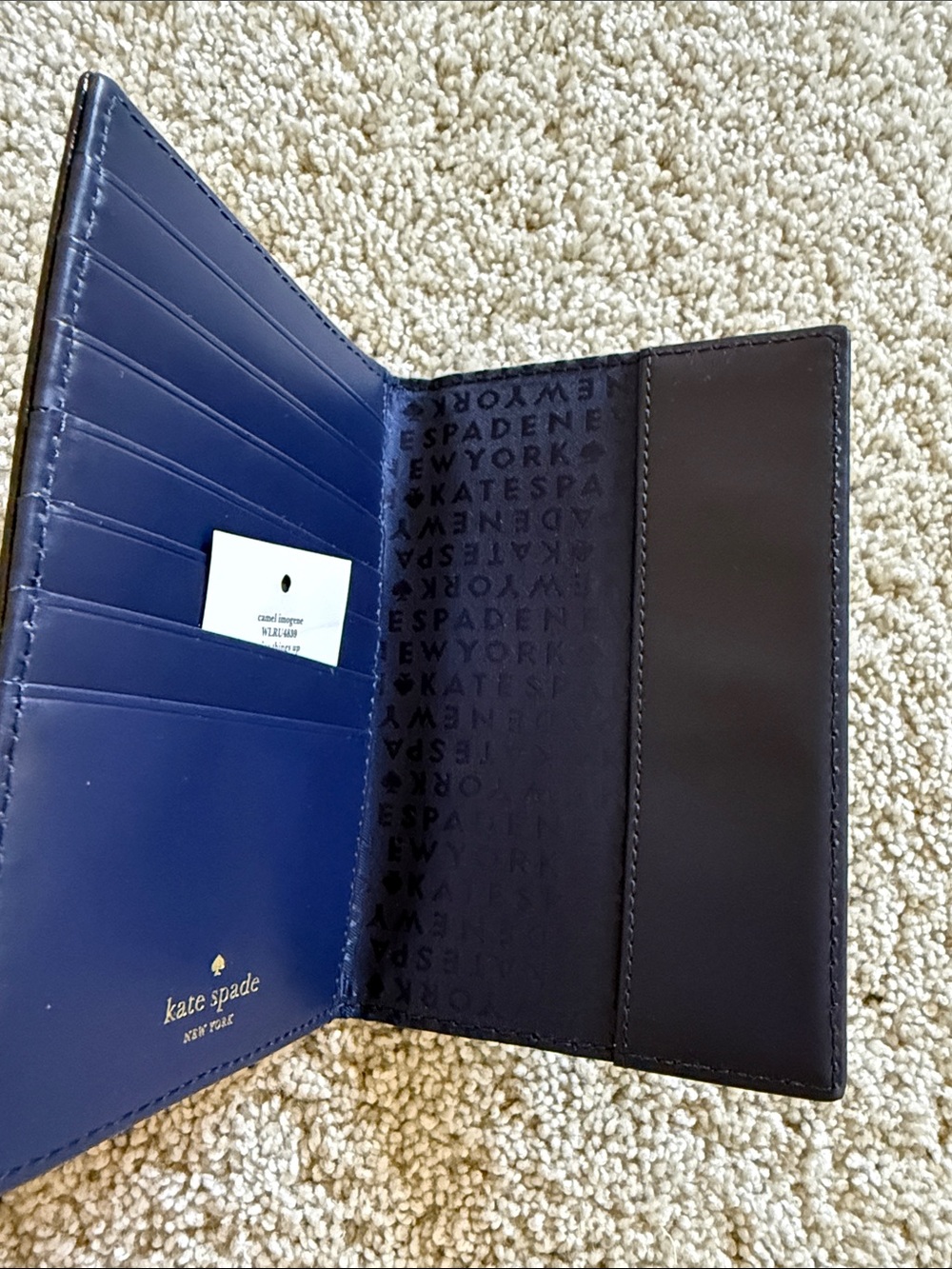 kate spade New York Navy Camel Passport Cover - Picture 10 of 10